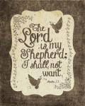 Psalm 23 The Lord is My Shepherd - Bird Border