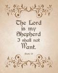 Psalm 23 The Lord is My Shepherd - Brown