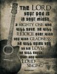 Zephaniah 3:17 The Lord Your God (Guitar Sepia)
