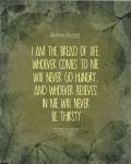 John 6:35 I am the Bread of Life (Leaves)