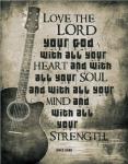 Mark 12:30 Love the Lord Your God (Guitar)