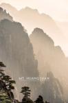 Vintage Mount HuangShan, Yellow Mountains, China, Asia