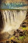 Vintage Victoria Falls, Livingstone, Africa