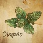 Oregano on Burlap