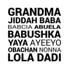 Grandma Various languages