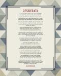 Desiderata Triangle Pattern Frame Blue