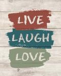 live Laugh Love-Wood