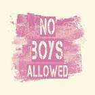 No Boys Allowed Grunge Paint Pink