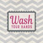 Wash Your Hands Gray Pattern