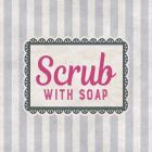 Scrub With Soap Gray Pattern