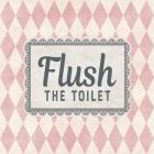 Flush The Toilet Pink Pattern