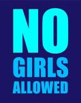 No Girls Allowed - Navy