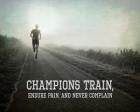 Champions Train Man Black and White