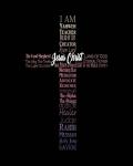 Names of Jesus Cross Silhouette Pink Ombre