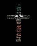 Names of Jesus Cross Silhouette Green Ombre