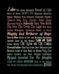 Names of Jesus Rectangle Orange Ombre Text