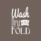 Wash Dry And Fold Brown Background