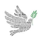 Names of Jesus Dove Silhouette White