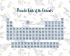 Periodic Table Of The Elements Blue Floral