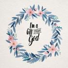 I'm A Gift From God Pink Flower Wreath