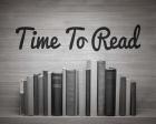 Time To Read - Wood Background Black and White