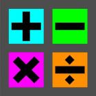 Math Symbols Square - Colorful Boxes