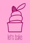 Let's Bake - Dessert III Pink