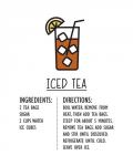 Iced Tea Recipe White Background