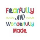 Fearfully and Wonderfully Made - Red and Blue