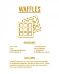 Waffle Recipe Yellow on White