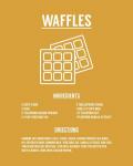 Waffle Recipe White on Yellow