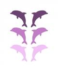 Leaping Dolphins - Purple