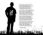 If by Rudyard Kipling - Man Silhouette White