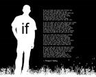 If by Rudyard Kipling - Man Silhouette Black