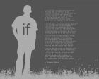 If by Rudyard Kipling - Man Silhouette Gray