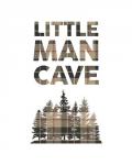 Little Man Cave - Trees Tan Plaid
