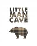 Little Man Cave - Bear Tan Plaid
