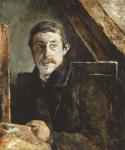 Gauguin Behind an Easel