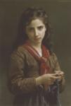 Young Girl Knitting, 1874
