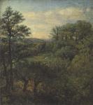 Valley Scene with Trees