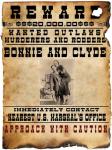 Bonnie and Clyde Wanted Poster