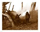 Two American Soldiers Storming a Bunker