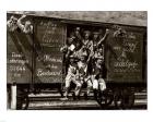 German Soldiers in a Railroad Car on the Way to the Front_