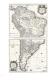 1730 Covens and Mortier Map of South America