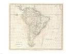 1799 Clement Cruttwell Map of South America