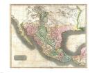 1814 Thomson Map of Mexico and Texas