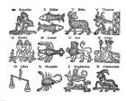 Zodiac Woodcut