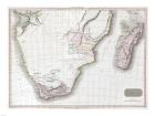 1809 Pinkerton Map of Southern Africa
