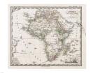 1862 Stieler Map of Africa