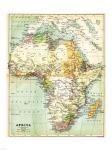 Map of Africa 1885